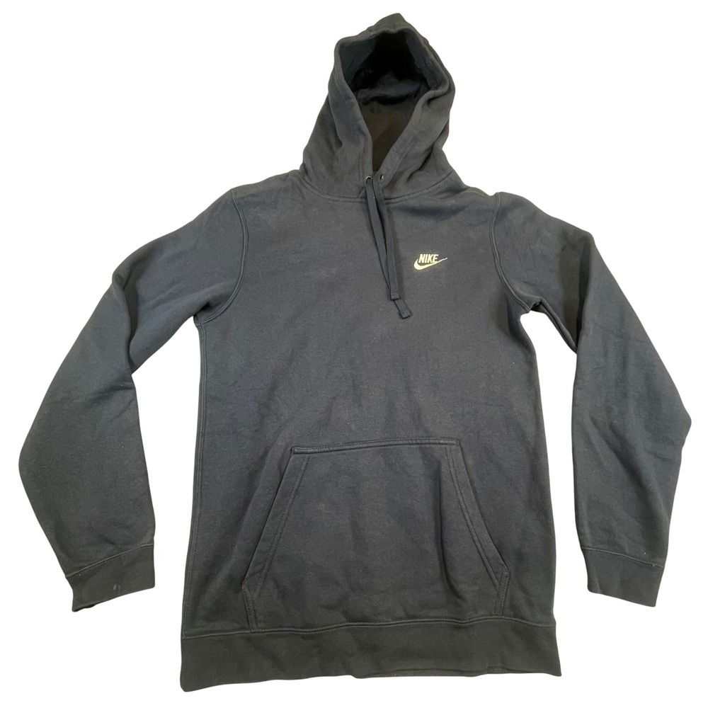 Nike Mens Sportswear Club Fleece Hoodie Navy Blue Pullover 804346-451 Small
